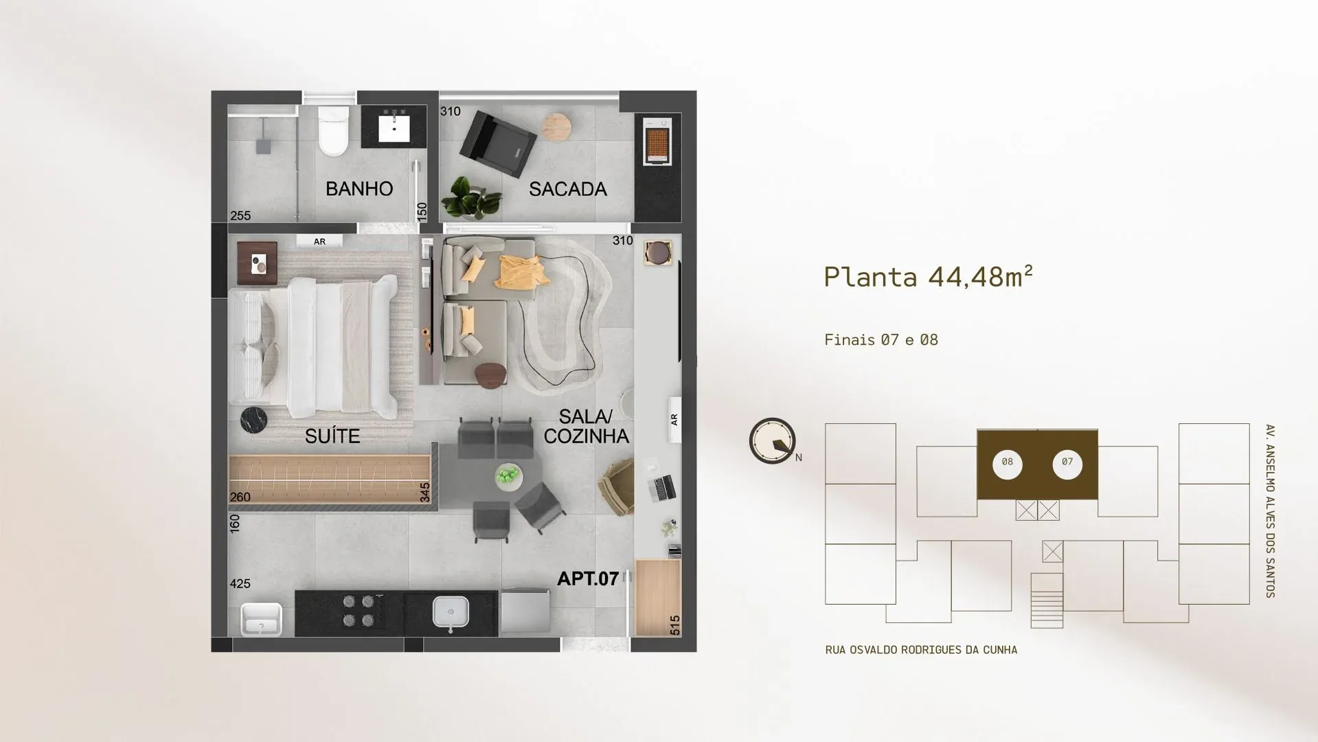 Studio 44,48m²